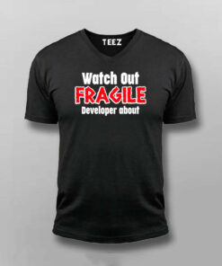 Fragile Developer Alert Mens T Shirt Handle With Care 5