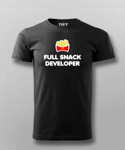 Full Snack Developer T Shirt Hungry for Code 3