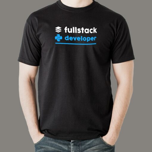 Full Stack Python Developer T-Shirt – Code, Deploy, Dominate