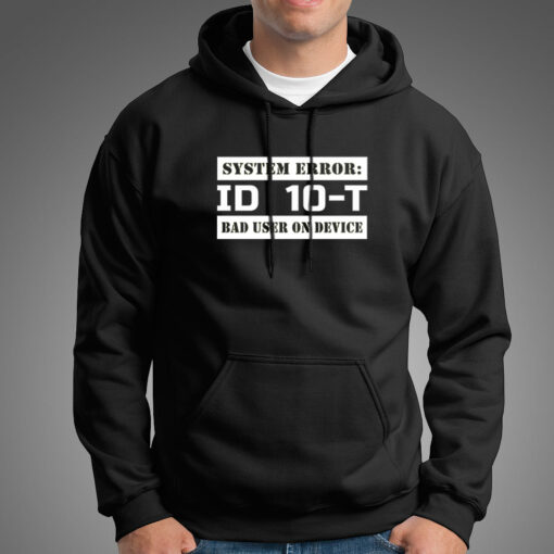 Funny ID10T Error Tee – For Tech Troubleshooters