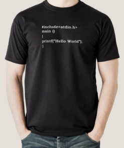 Hello World C Programming Tee – The Classic First Step