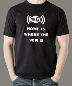 Home Is Where The Wifi Is – Remote Work Men’s Tee