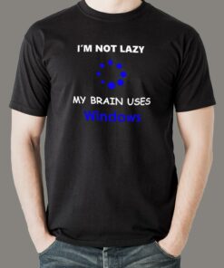 I’m Not Lazy Windows Programming Nerds Programmer T-Shirt For Men