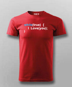 Infinite Love Code Men’s Tee – While True, Say I Love You