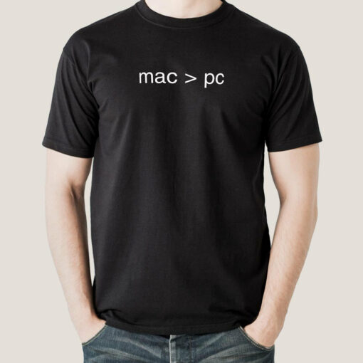 Mac Over PC T-Shirt – Choose Your Side in Tech