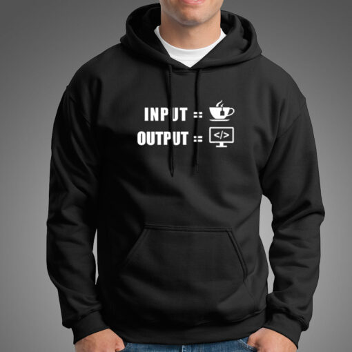 Men’s Coding Tee Input Coffee, Output Code