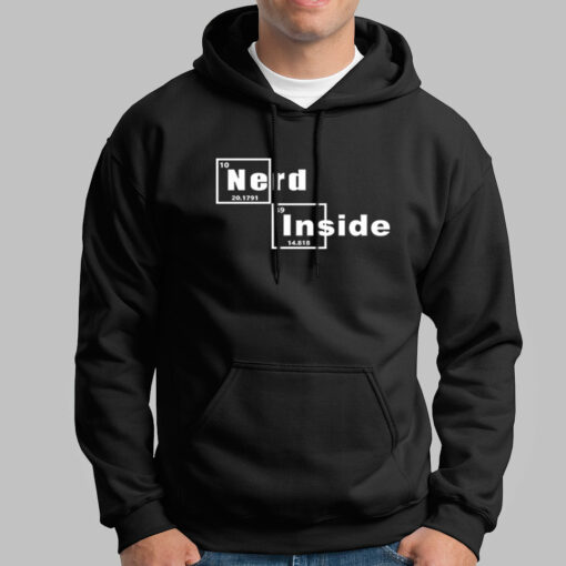 Nerd Inside  Hidden Geek Theme Tee