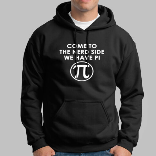 Nerd Side With Pi’ – Fun Math and Pie Men’s T-Shirt