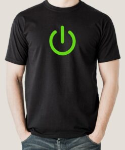 Power Button Icon Tee – Power Up Your Wardrobe Today