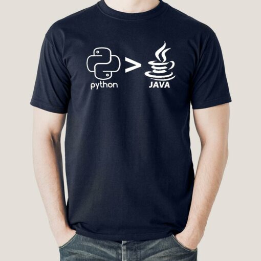 Python  Java Developer T-Shirt – Code in Style