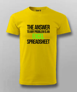 Solve It with Excel – Spreadsheet Wizard Tee 3 Solve It with Excel Spreadsheet Wizard Tee 4