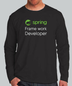 Spring Framework Dev T Shirt Code in Bloom 3