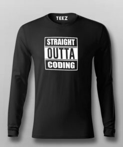 Straight Outta Coding T-Shirt - Freshly Compiled 2 Straight Outta Coding T Shirt Freshly Compiled 3