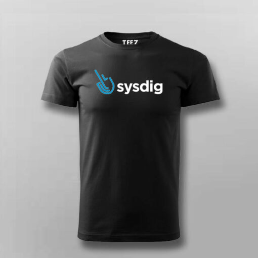 Sysdig Men’s Round Neck T-Shirt – Cool and Trendy Design