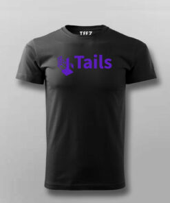 Tails Linux Dist Mens T Shirt Privacy First Computing 3