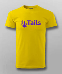 Tails Linux Dist Mens T Shirt Privacy First Computing 4