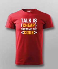 Talk Cheap, Show Code T-Shirt – Speak in Syntax Talk Cheap, Show Code T-Shirt – Speak in Syntax