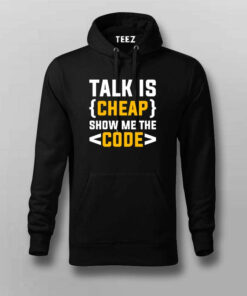 Talk Cheap, Show Code T-Shirt – Speak in Syntax
