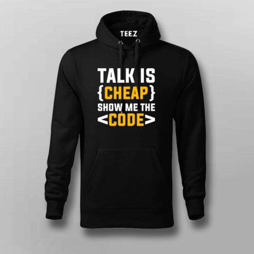 Talk Cheap, Show Code T-Shirt – Speak in Syntax