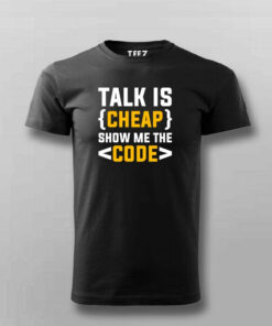 Talk Cheap Show Code T Shirt Speak in Syntax 4