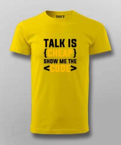 Talk Cheap Show Code T Shirt Speak in Syntax 5