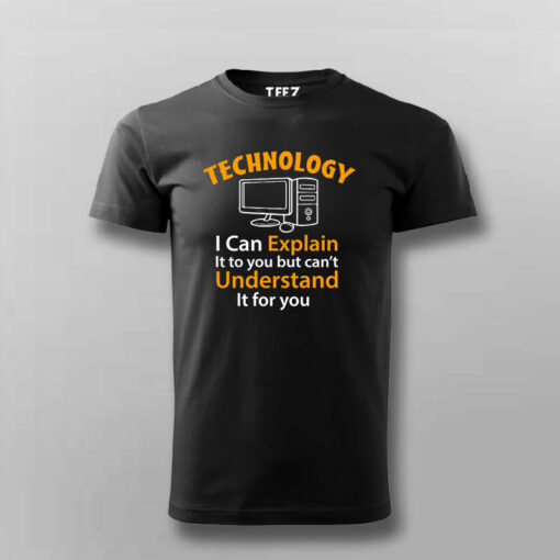 Tech Explainer Men’s T-Shirt – Guidance with a Twist