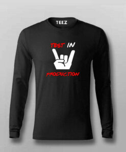 Testing In Production T-Shirt – The Programmer’s Reality