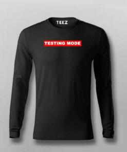 Testing Mode On Men’s T-Shirt – Focused & Determined