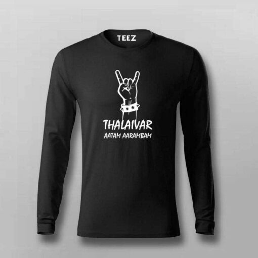 Thalaivar’s Aura Men’s T-Shirt – Celebrate the Legend