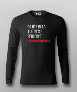 The Forbidden Sentence Men’s Tee – Dare to Read More