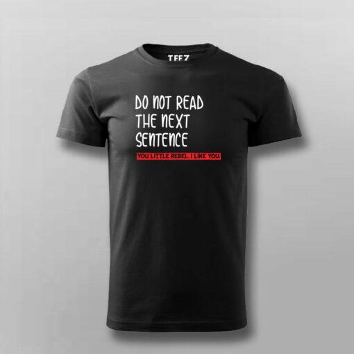 The Forbidden Sentence Men’s Tee – Dare to Read More