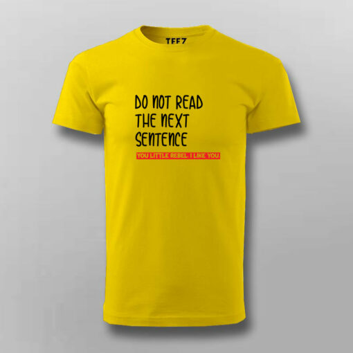 The Forbidden Sentence Men’s Tee – Dare to Read More