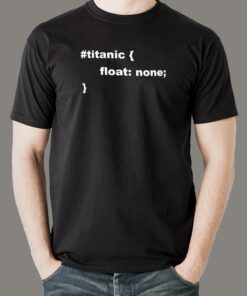 Titanic Coder Men’s Humorous Shirt