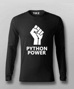 Unleash Python Power Men’s T-Shirt – Code With Strength