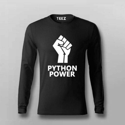 Unleash Python Power Men’s T-Shirt – Code With Strength