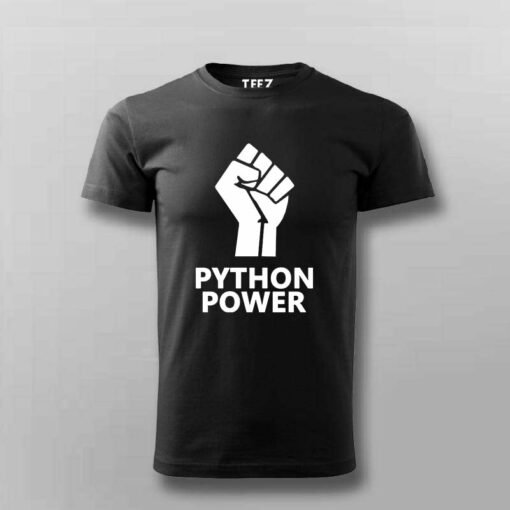 Unleash Python Power Men’s T-Shirt – Code With Strength