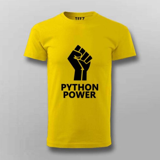 Unleash Python Power Men’s T-Shirt – Code With Strength