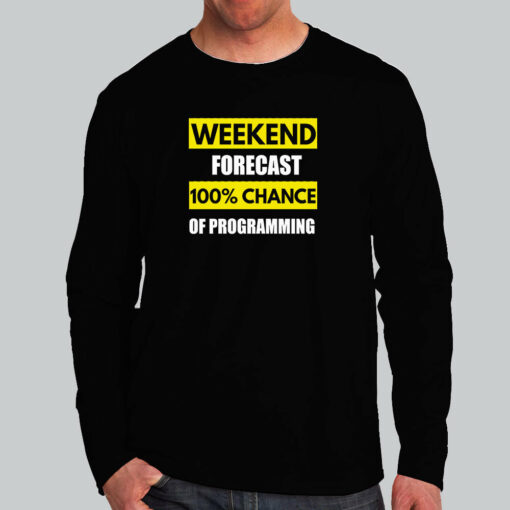 Weekend Forecast – Relaxing Geek Style Men’s Tee