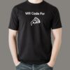 Will Code For Pizza Men’s Funny Programmer T-Shirt