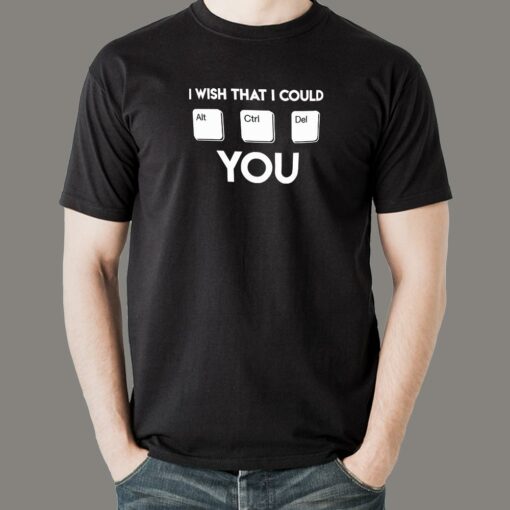 Witty Tech Humor – ‘Alt Ctrl Del You’ Men’s Cotton Tee