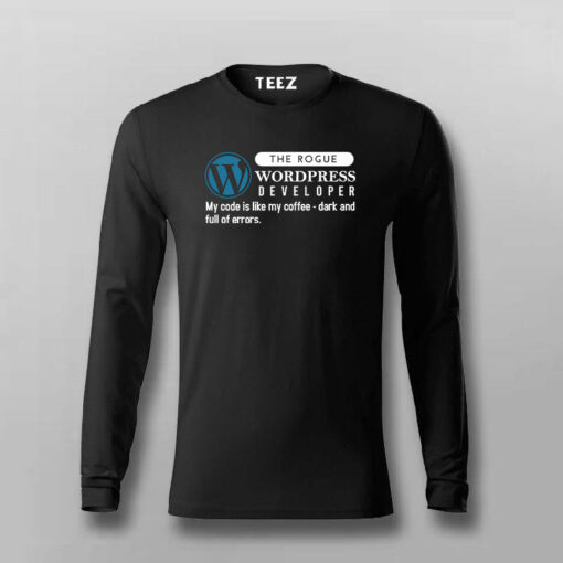 WordPress Funny Coding Quote – Men’s Tee for Developers