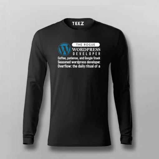 WordPress Web Developer Men’s Tee – Stylish and Comfortable