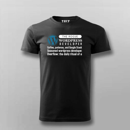 WordPress Web Developer Men’s Tee – Stylish and Comfortable