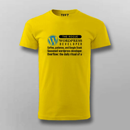 WordPress Web Developer Men’s Tee – Stylish and Comfortable