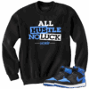 Jordan 1 Royal Suede Hustle Black crewneck sweater