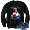 Jordan 1 Royal Suede himalayas black crewneck sweater