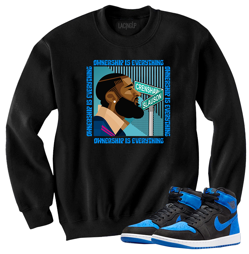 Jordan 1 Royal Suede ownership black crewneck sweater Jordan 1 Royal Suede ownership black crewneck sweater
