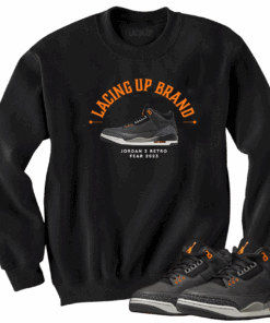 Jordan 3 Fear fear black crewneck sweater