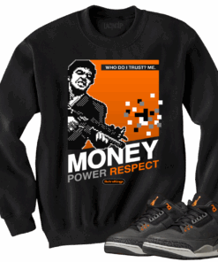Jordan 3 Fear mpr black crewneck sweater