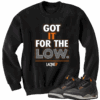 Jordan 3 fear for the low black crewneck sweater